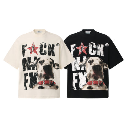 Waffle Dog Graphic Print Short Sleeve T-Shirt WN26013