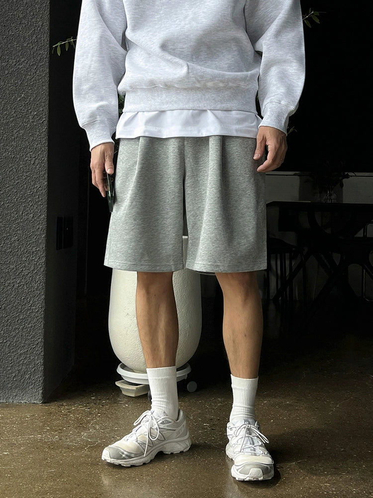 Plain Wide Leg Half Pants WN20282