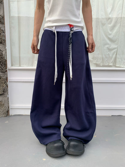 Drawstring Scimitar Wide Leg Pants WN19800