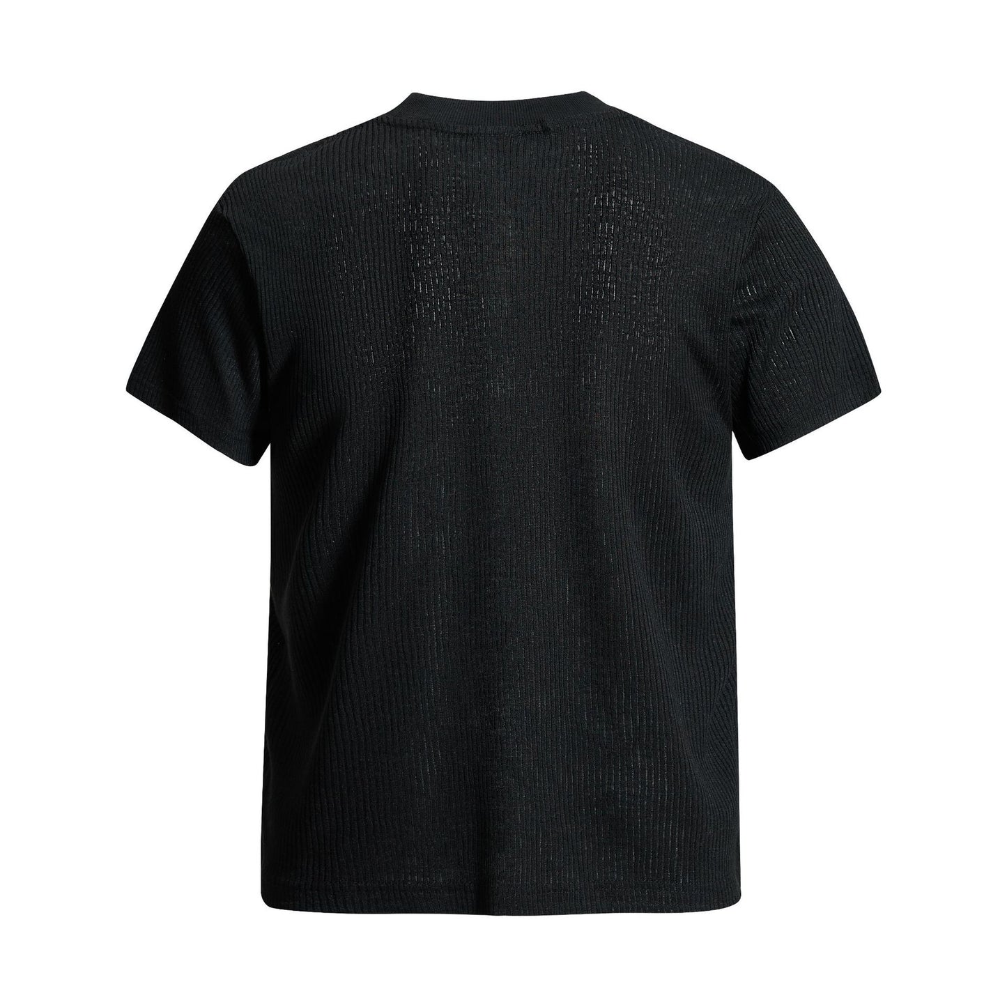 Ribbed Graphic Art Print Short Sleeve T-Shirt WN26030