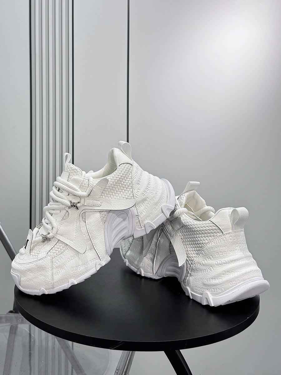 Embroidery Panel Chunky Sole Sneakers WN24574