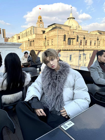 Fake Fur Oversize Thick Puffer Jacket WN20725