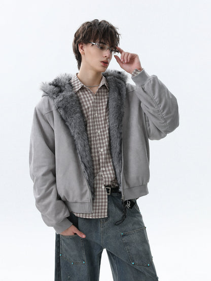 Reversible Thick Hooded Jacket WN22086