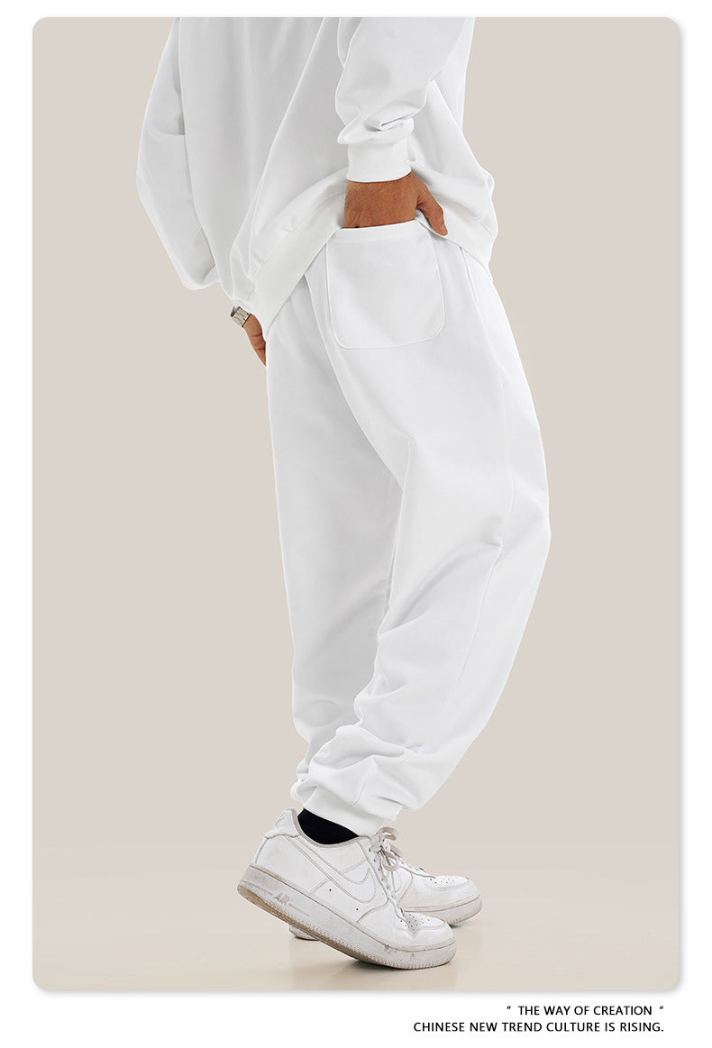 Oversize Heavyweight Pullover Hoodie & Zipper Hoodie & Sweatshirt & Pants Setup WN9930-K