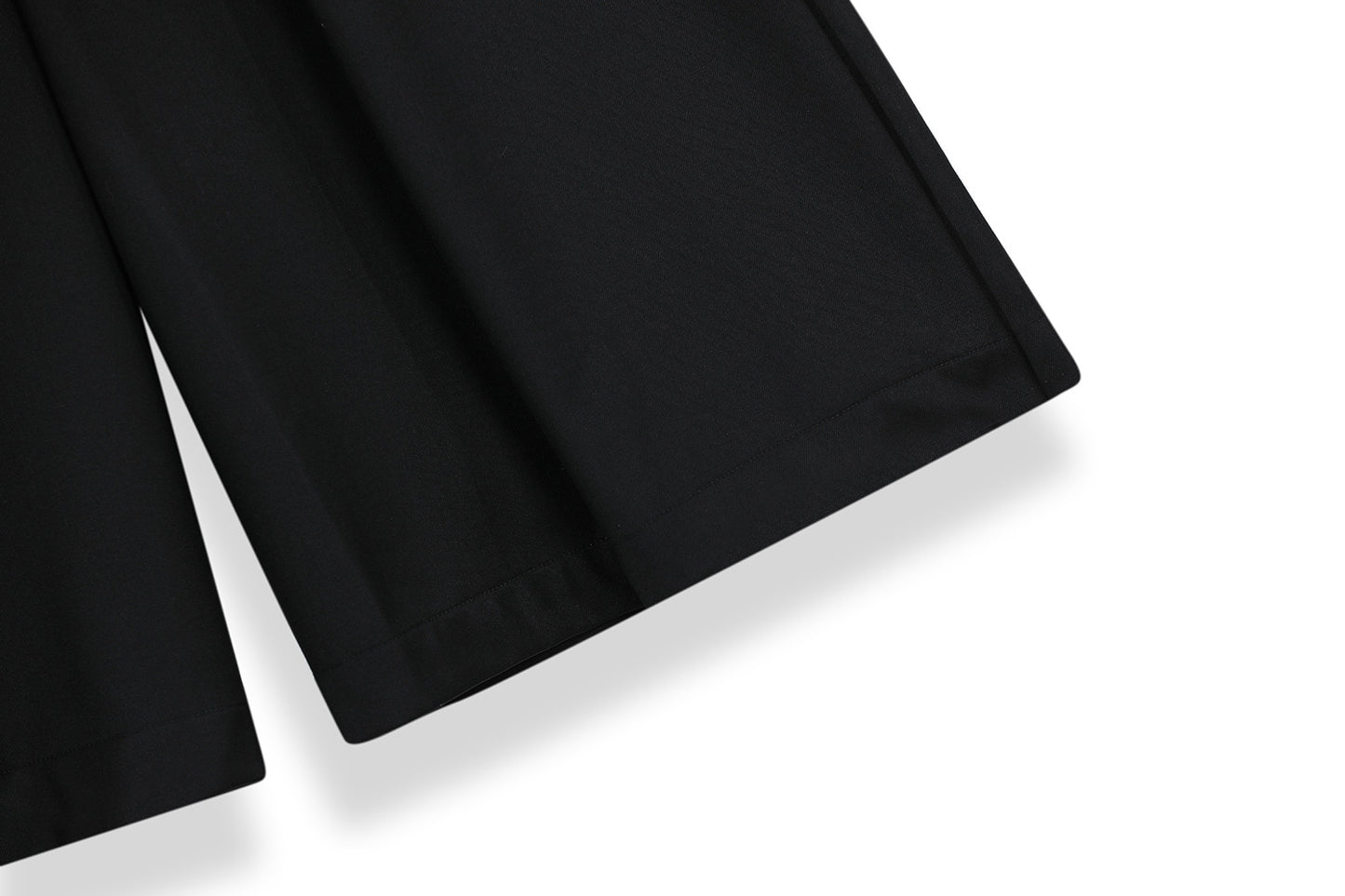 Wide Leg Pleats Half Trousers WN25967