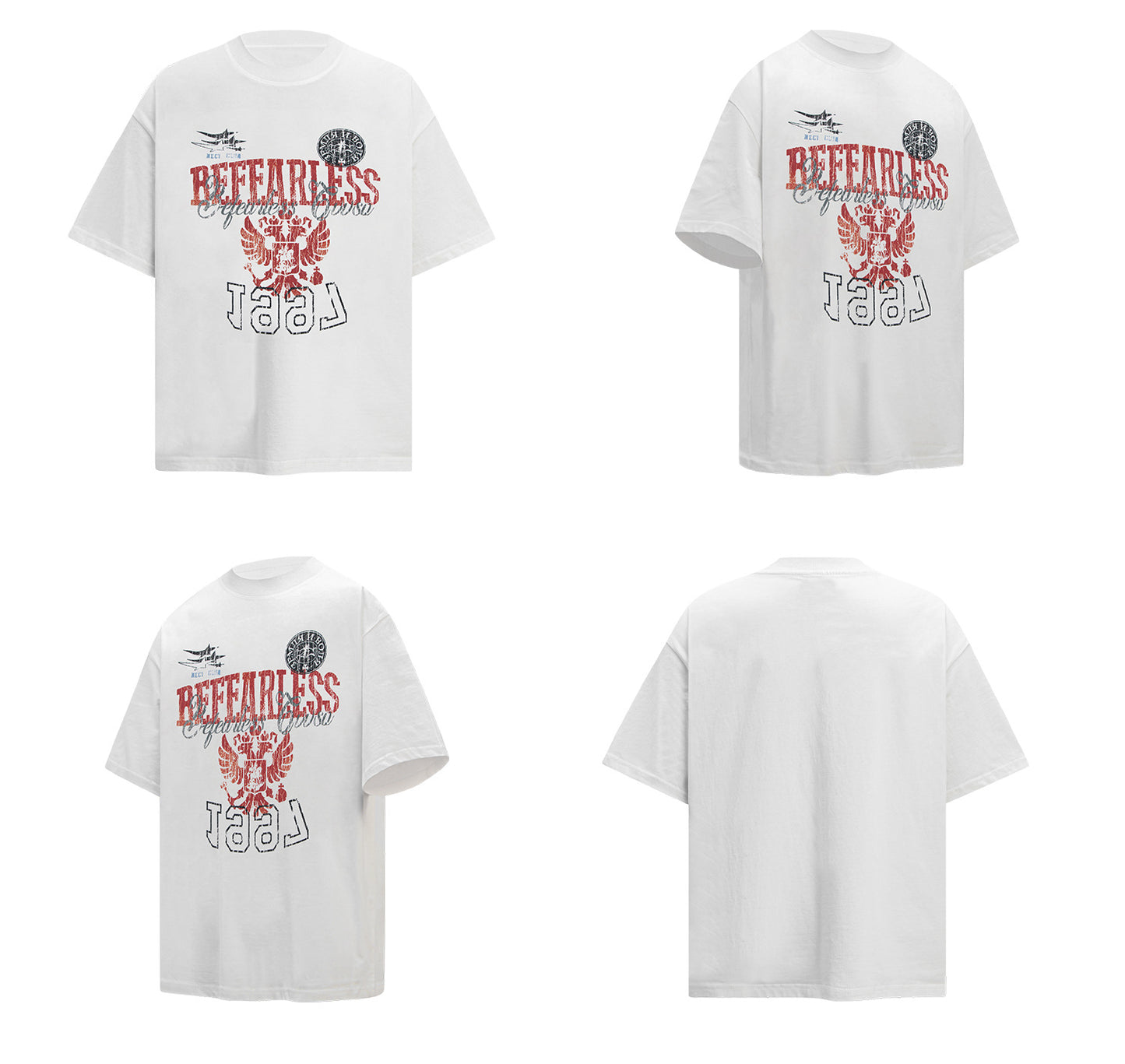 Washed Graphic Print Oversize Short Sleeve T-Shirt WN26305