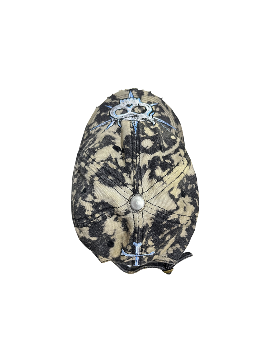 Tie-Dye Washed Skull Design Cap WN21148