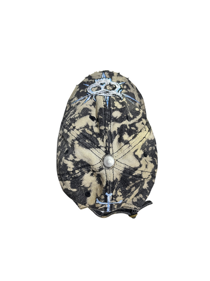 Tie-Dye Washed Skull Design Cap WN21148