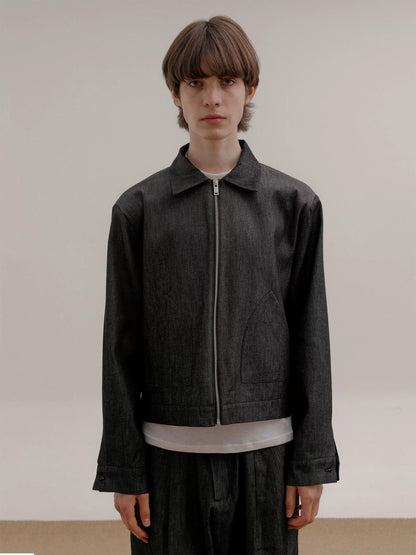 Zipper Denim Jacket WN21527