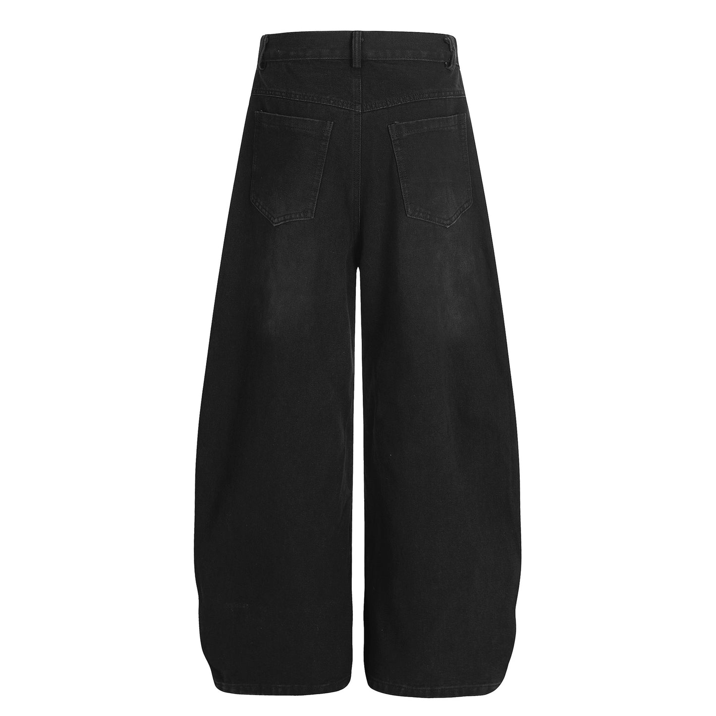 Deconstructed Three-Stripe Curved Wide Leg Denim Jeans WN25738