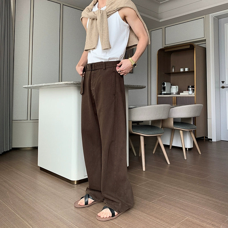 Straight Wide Leg Denim Jeans WN20401