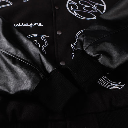 Graffiti Embroidery Baseball Jacket WN11133