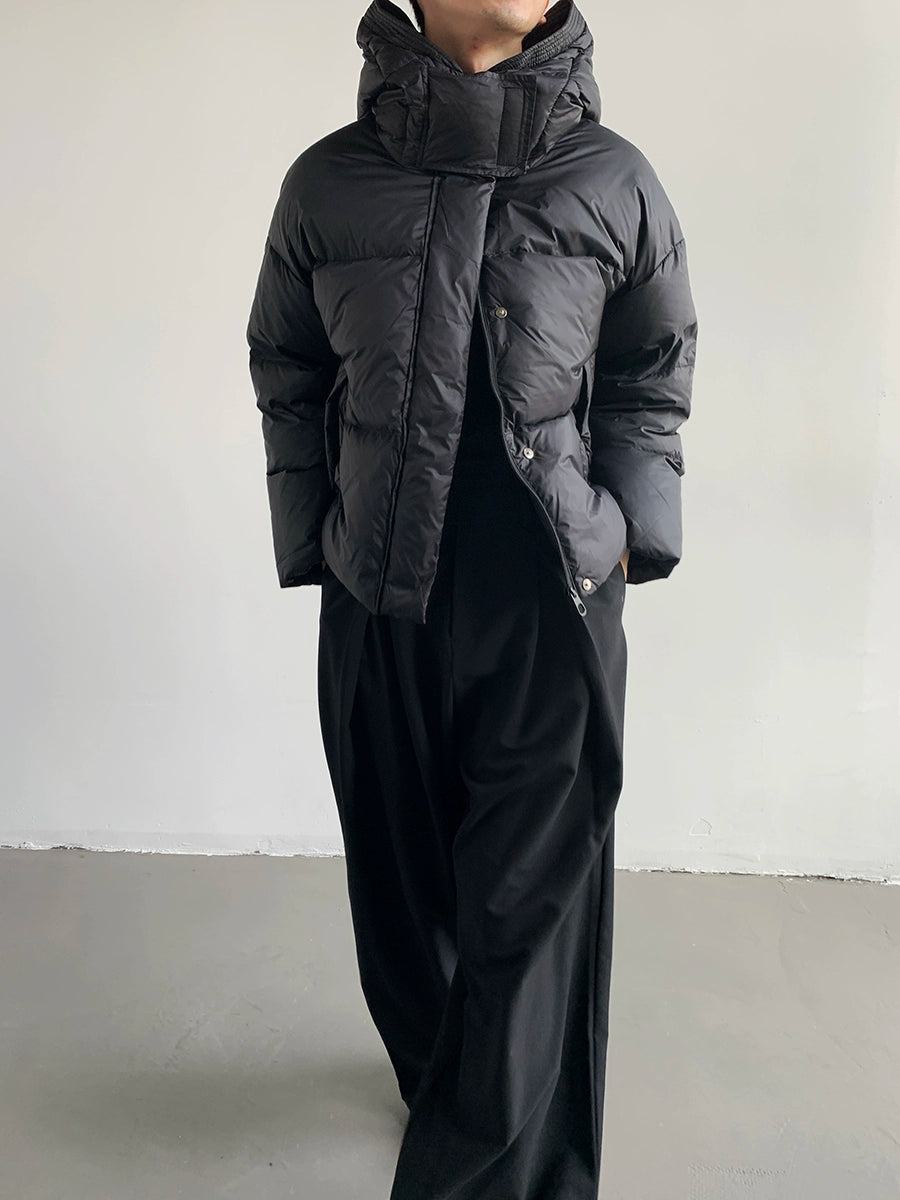 Hooded White Duck Down Puffer Jacket WN9665