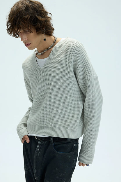 V-Neck Knit Sweater WN9092