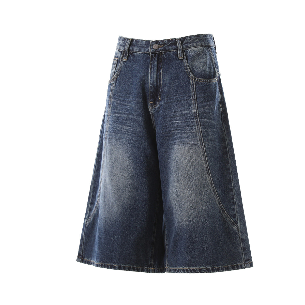 Washed Fade Cropped Denim Jeans WN25435