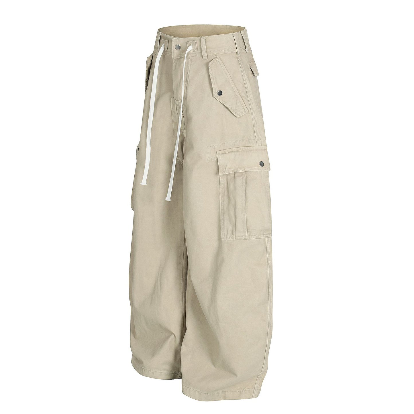 Drawstring Cargo Wide Leg Pants WN25928