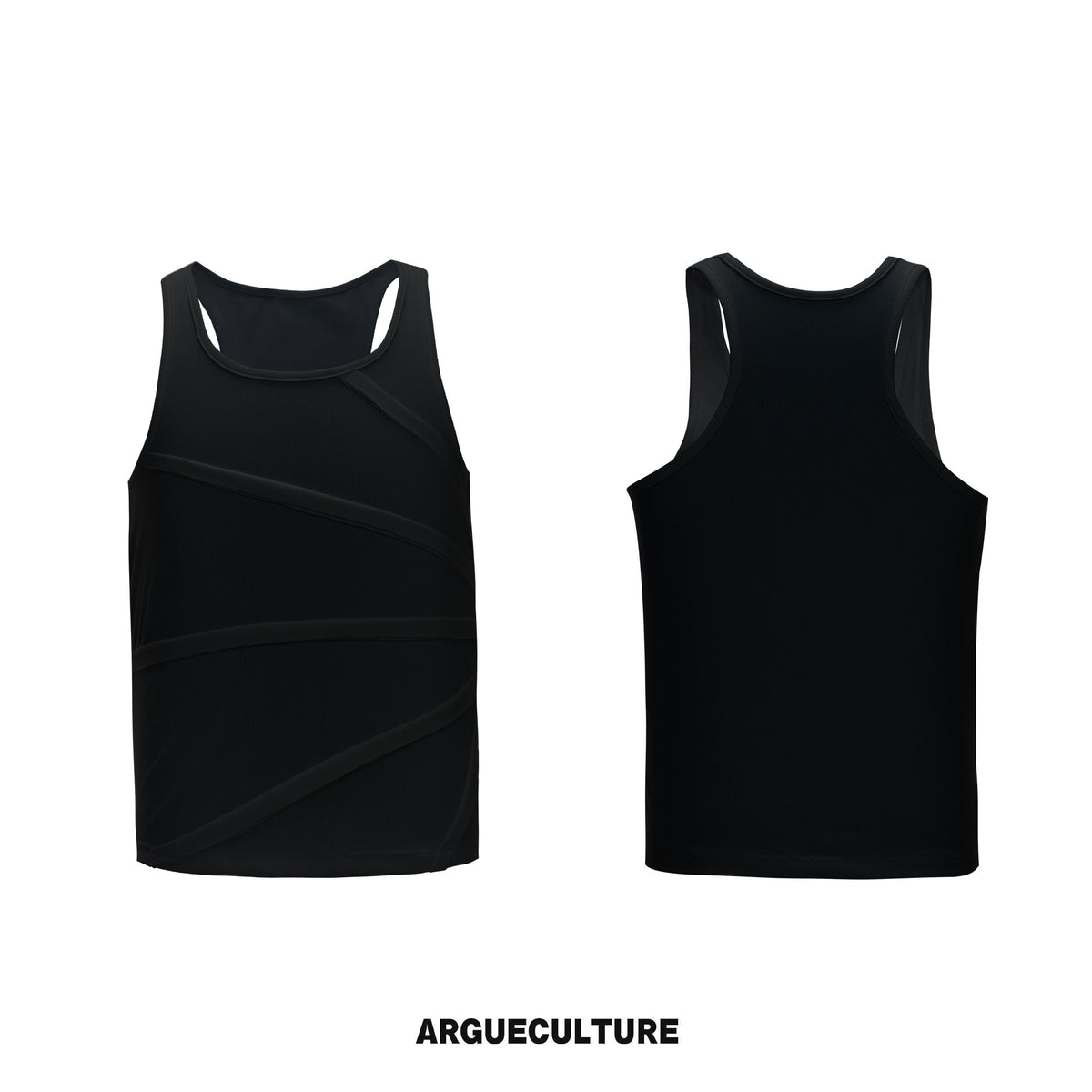 Asymmetric Pleats Sporty Breathable Tank Top WN27027