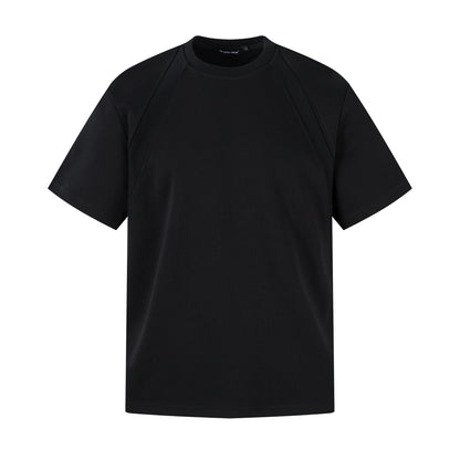 Heavyweight Air Layer Patchwork Oversize Short Sleeve T-Shirt WN26905