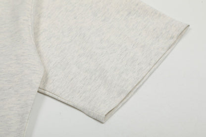 Abstract Character Print Oversize Short Sleeve T-Shirt WN16121