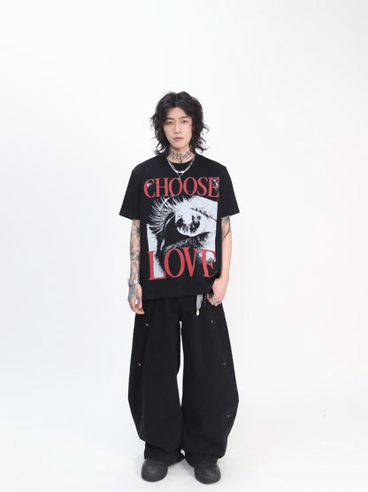 Graphic Print Oversize Short Sleeve T-Shirt WN24424