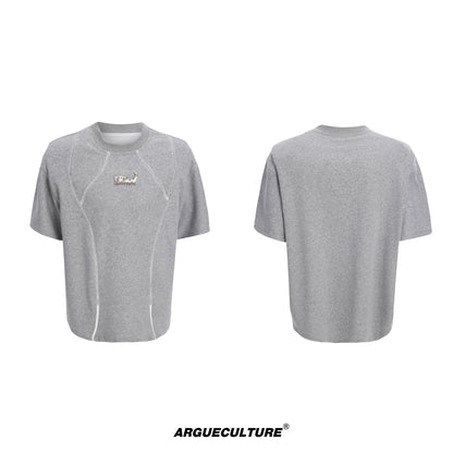 Deconstructed Metal Detail Short Sleeve T-Shirt WN18387