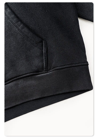 Washed Heavy Weight Print Hoodie WN7864