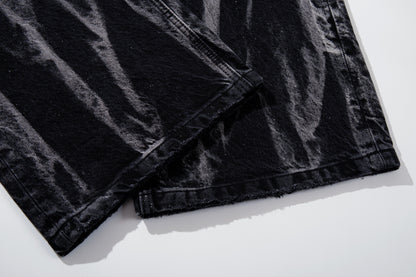 Multi-Print Wide Leg Denim Jeans WN23093