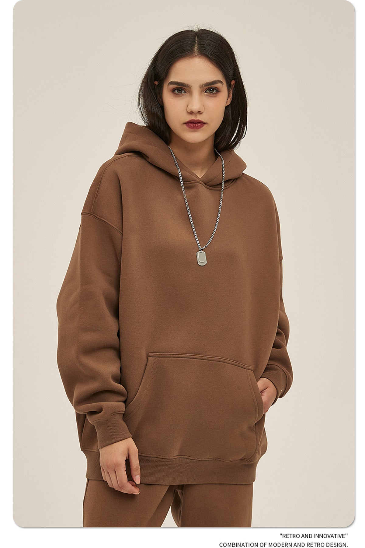 Oversize Heavyweight Hoodie & Heavyweight Sweatpants Setup WN6638-K