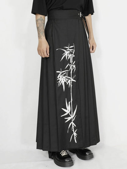 Embroidered A-Line Maxi Skirt WN20174