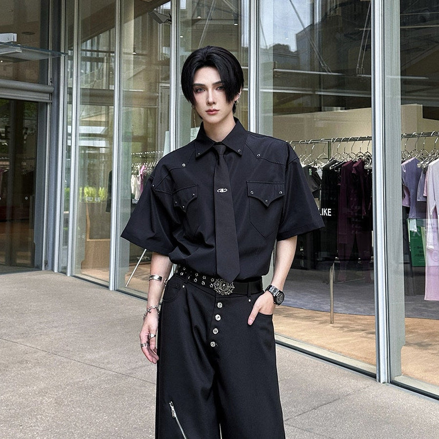 Oversize Pocket Short Sleeve Shirt WN25116