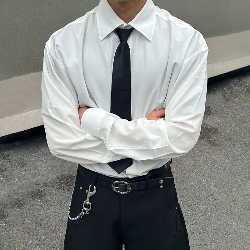 White Color Long Sleeve Shirt WN19489