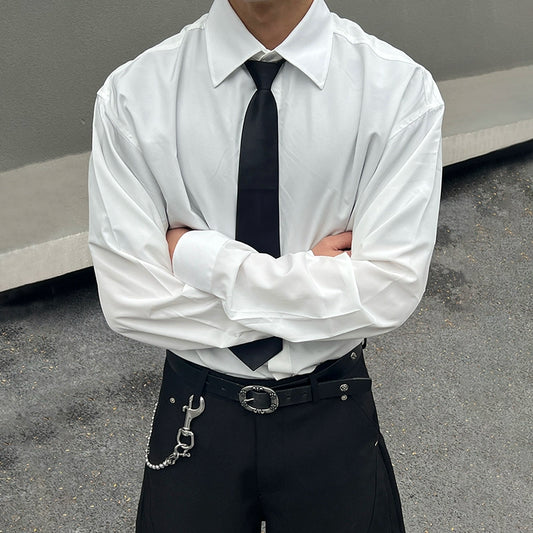 White Color Long Sleeve Shirt WN19489