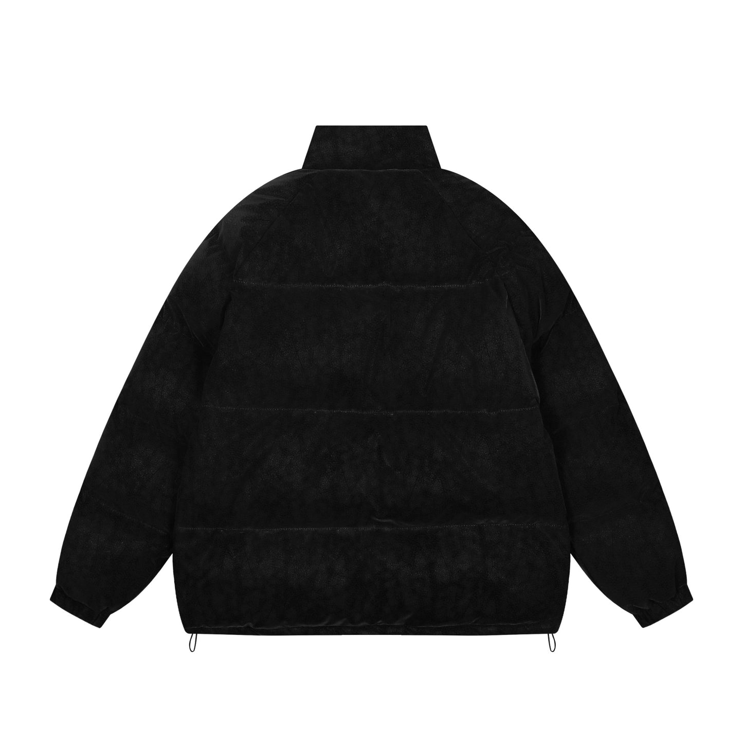 Letter Embroidery Stripe Puffer Jacket WN11494