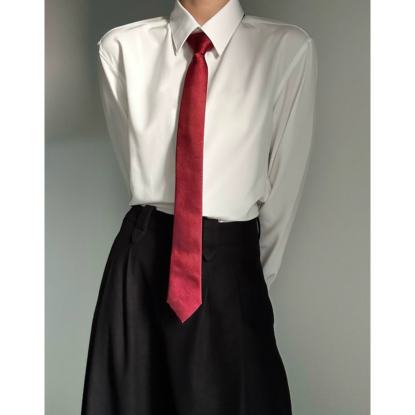 Plain Color Design Tie WN19662