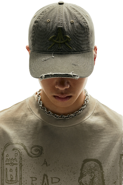 Washed Pure Cotton Snapback Hat WN18858