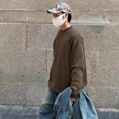 Heavyweight Oversize Basic Long Sleeve T-Shirt WN24358
