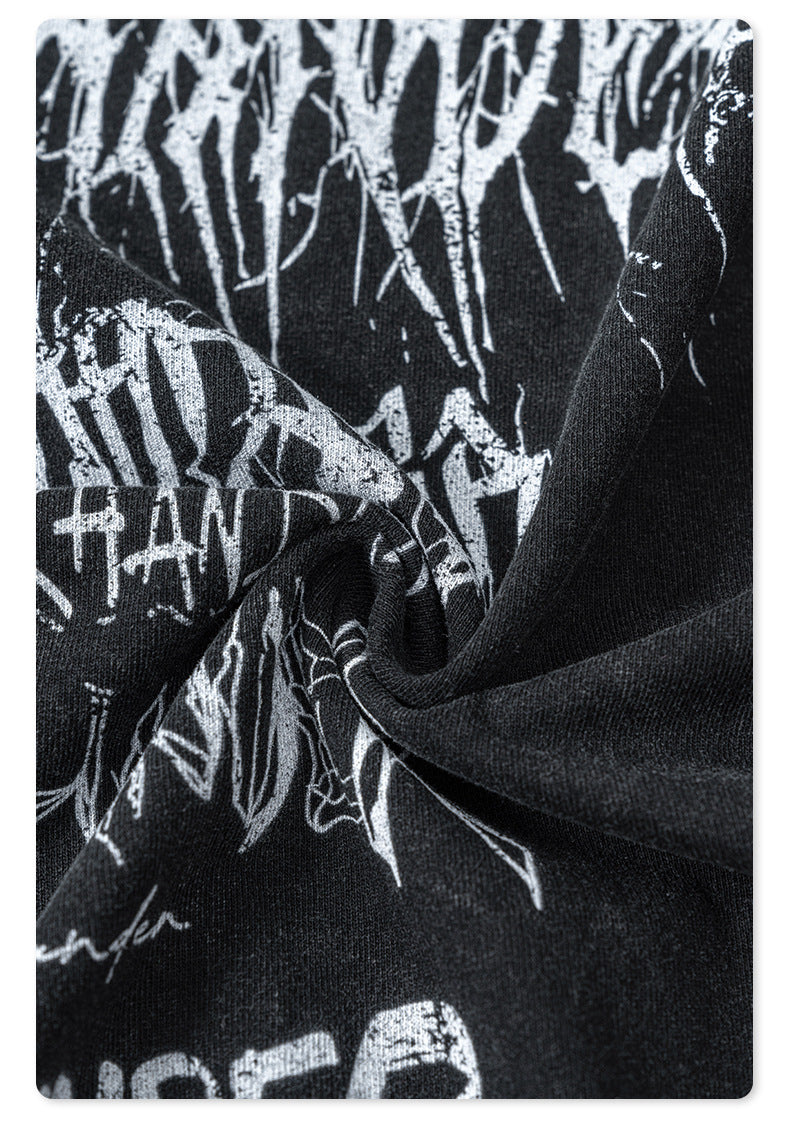 Water Washed Print Long Sleeve T-Shirt WN7882