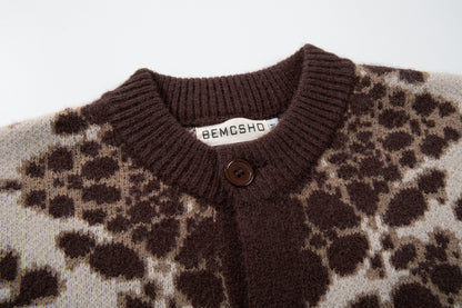 Skull Graphic Dark Knit Sweater WN23040