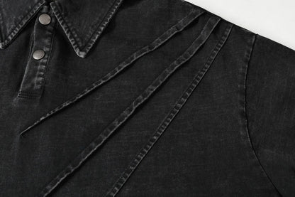 Washed Pleat Short Sleeve Polo Shirt WN26782