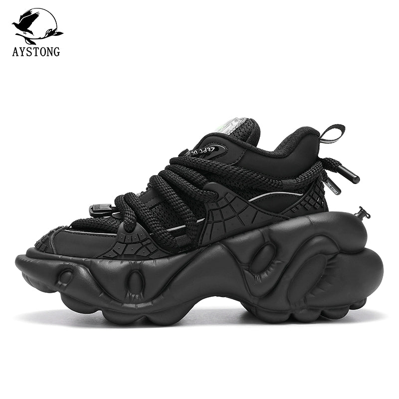 Mecha Chunky Sole Mesh Design Shoes WN19194