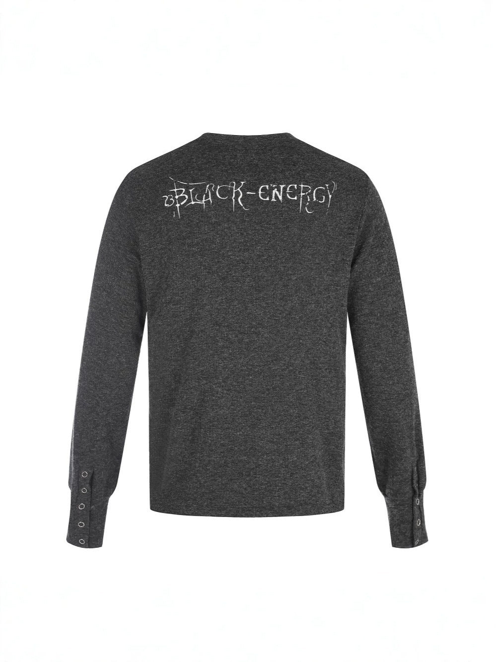 Henley Neck Letter Graphic Long Sleeve T-Shirt WN27965