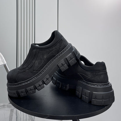 Washed Thick Sole Platform Shoes WN24599