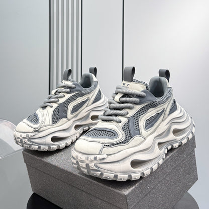 Mesh Panel Chunky Sole Sneakers WN24591