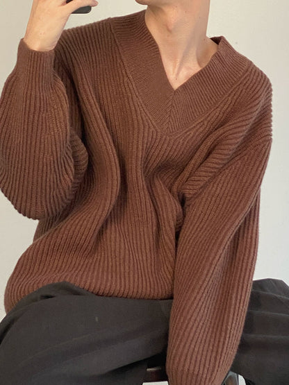 V-Neck Knit Sweater WN21682