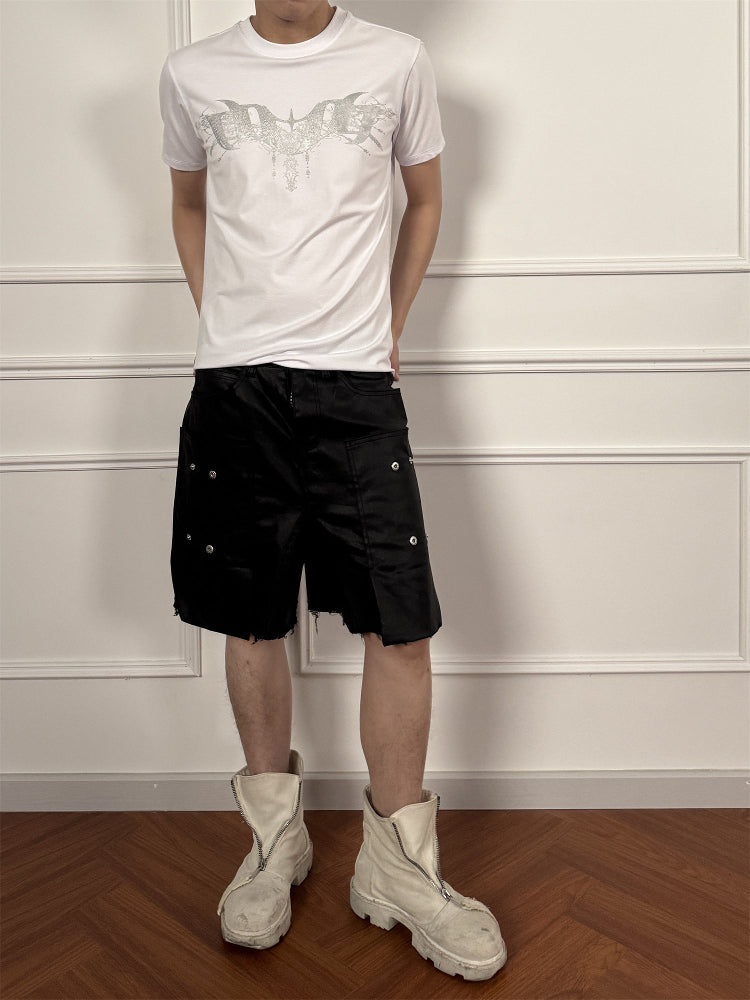 Color Changing Print Stretch Short Sleeve T-Shirt WN15745