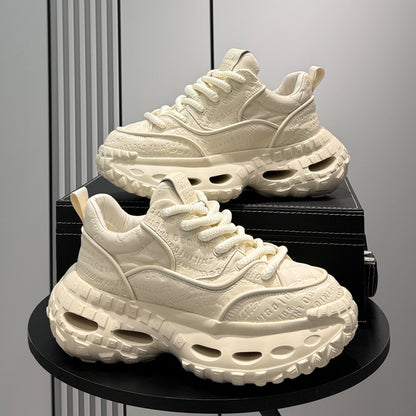 Embroidery Rope Lace Chunky Sole Sneakers WN24579