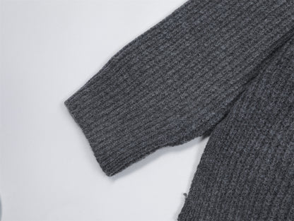 Oversize Knit Hoodie WN11552