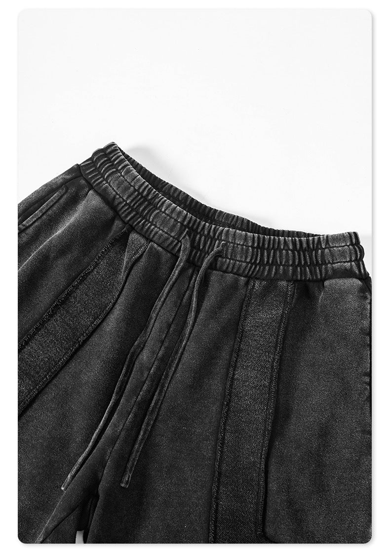 Washed Heavyweight Short Sleeve T-Shirt & Short Sweatpants Setup WN6167