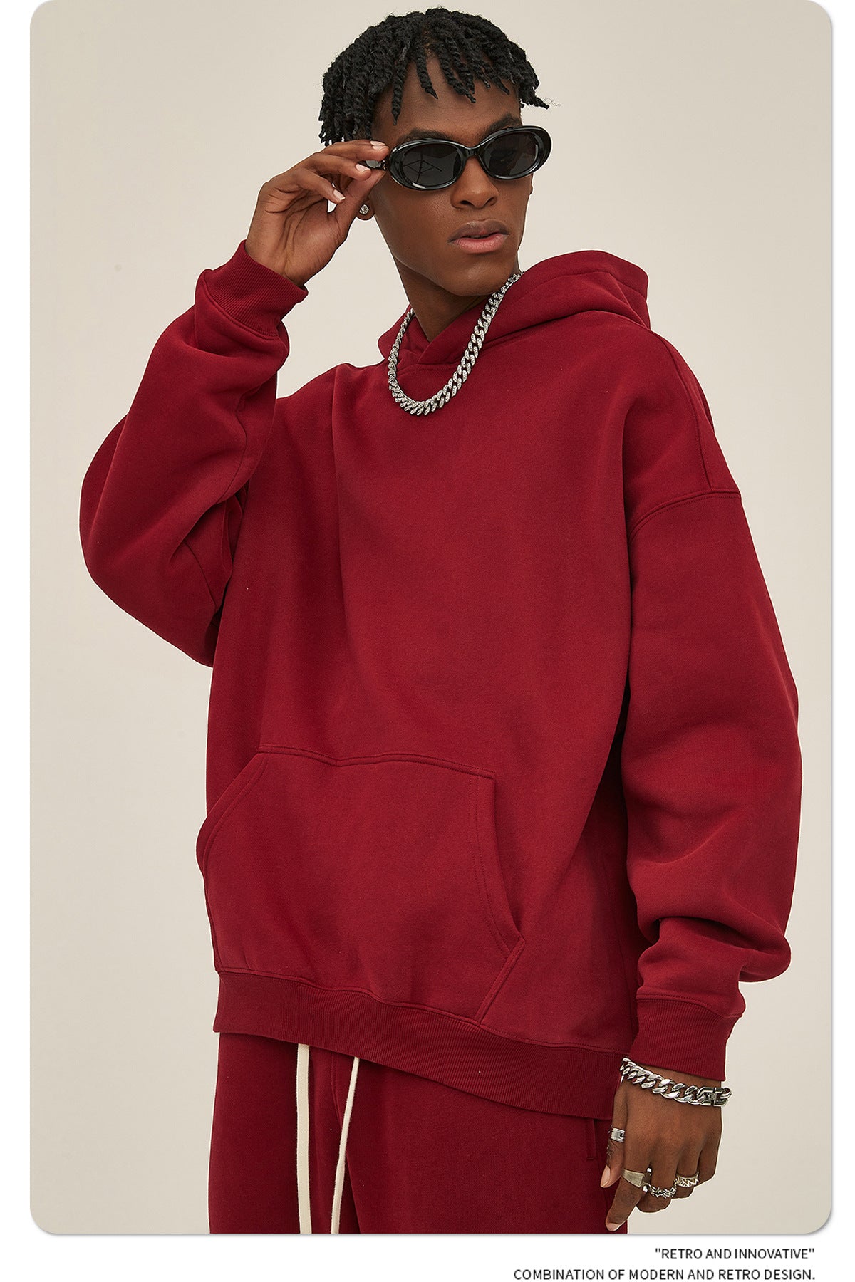 Oversize Heavyweight Hoodie & Heavyweight Sweatpants Setup WN6638-K