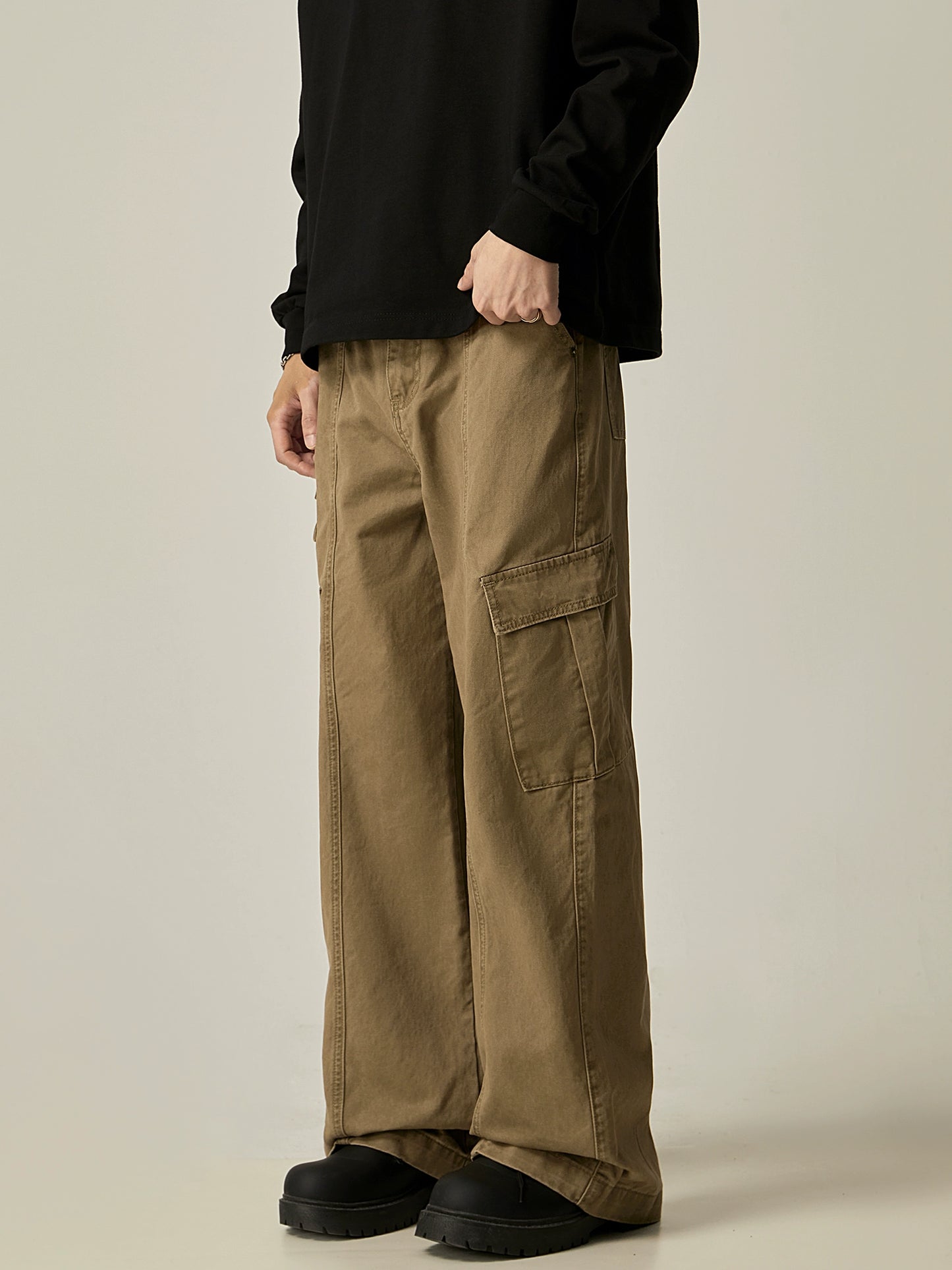 Wide Leg Cargo Pants WN8982